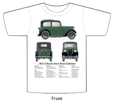 Austin Seven Pearl Cabriolet 1936-37 T-shirt Front